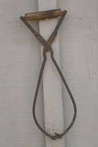 Primitive Ice Block Tongs The Steubenville Ice Company Ohio Vintage Wall... - £23.38 GBP