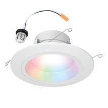 HALO 5/6 Inch Color and Tunable White Recessed LED Can Light Smart Wi-Fi WiZ Pro - $42.99