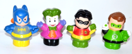 Fisher Price little people Green Lantern Joker batgirl robin Superhero chunky - $12.38