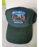 Vintage Baseball Hat Green River Utah West Winds Green Cap Covered Wagon... - $28.51