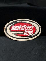 Vintage Backstreet Boys Embroidered Oval Patch 4.5&quot; Iron-On 1998 Winterl... - $9.65