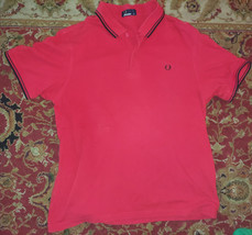 VTG Fred Perry Red Shirt XL Mod Skinhead Lonsdale Brutus Ben Sherman - £18.10 GBP