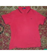 VTG Fred Perry Red Shirt XL Mod Skinhead Lonsdale Brutus Ben Sherman - £18.03 GBP