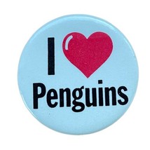 I Heart Penguins I Love Penguins Pinback Vintage - £9.85 GBP