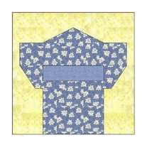 Kimono Paper Peicing Foundation Quilt Block Pattern   Pdf Format - $2.75
