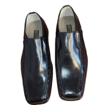 Stacy Adams Black Leather Dress Shoes Boy&#39;s Sz 6M Loafers - £12.56 GBP