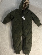 BABY GAP Sherpa-Lined One-Piece Snowsuit, Walden Green, Size 12-18 Month... - $29.70