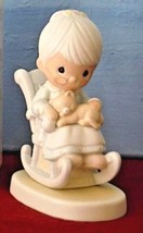 The Purr-fect Grandma Figurine of a Kitten in Grannys Lap Precious Moments - $29.99