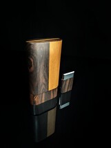 Brizard and Co Case and Ziricote matching dual flame Lighter NIB image 4