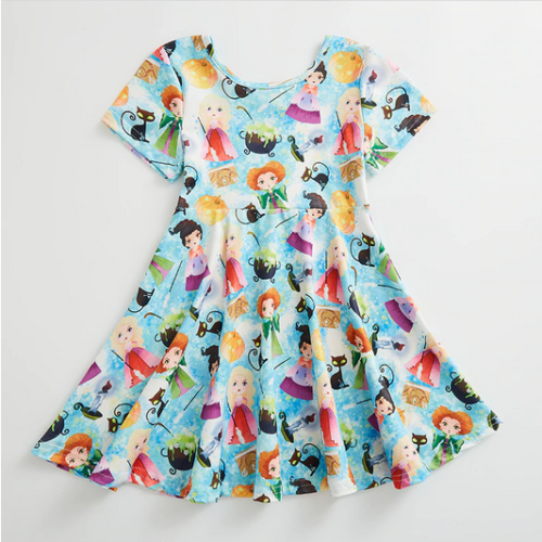NEW Hocus Pocus Girls Short Sleeve Halloween Dress - $4.54+