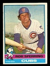 Chicago Cubs Rob Sperring 1976 Topps Baseball Card # 323 Ex - £0.40 GBP