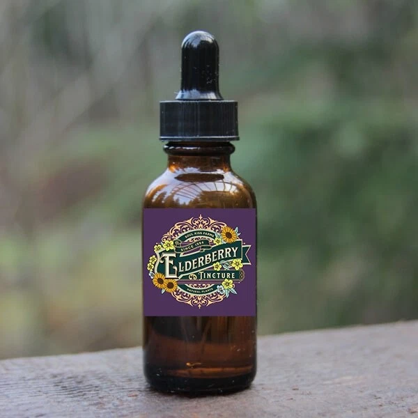 Elderberry Tincture Elderberry Extract Cold Flu Immune Support Sambucus ... - €11,64 EUR