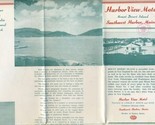 Harbor View Motel Brochure Mount Desert Maine 1960&#39;s - $14.83
