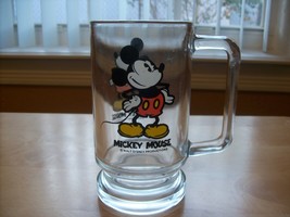 Disney Vintage Mickey Mouse Glass Stein - £12.77 GBP