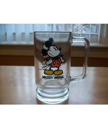 Disney Vintage Mickey Mouse Glass Stein - $21.95 CAD