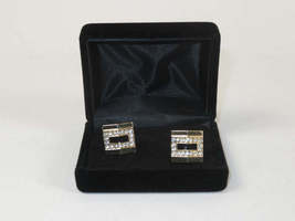 Men J.Valintin Cufflinks by Vitorofolo for French Cuff Shirt V39-62 Gold Diamond image 4