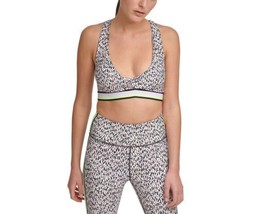 DKNY Womens Activewear Sport Printed Low-Impact Sports Bra,Atomic Confet... - $53.96