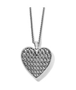 NWT Brighton heart pendant necklace chain adjustable silver gift memories - £47.54 GBP