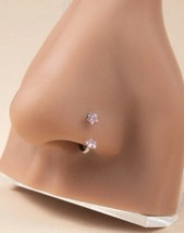 Pink Cubic Zirconia Nose Ring - £4.74 GBP