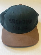 Brixton MFG Snapback Hat Green Brown Adjustable OSFM - $13.23