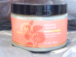 Bath &amp; Body Works Aromatherapy ENERGY Orange Ginger Pumice Body Scrub 11... - £13.90 GBP