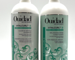 Ouidad VitalCurl Clear &amp; Gentle Shampoo &amp; Balancing Rinse Conditioner 33... - £77.49 GBP