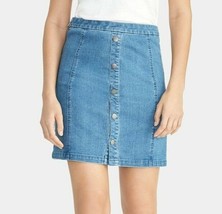 Rachel Roy Womens XXL Light Stone Blue Camella Snap Switch Up Mini Skirt RETAG - £21.91 GBP