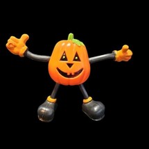 Halloween Fun World Div Pumpkin Jack O Lantern Vintage Bendable Bendy Fi... - £11.67 GBP