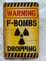 F Bombs Dropping Warning MAGNET Novelty Swear 4 Letter Words 7 dirty words bomb - £7.93 GBP