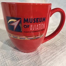 Museum Of Aviation Flight And Technology Mug Red New Excellent Warner Ro... - $15.84