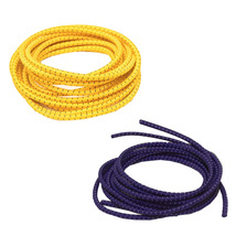 Elastic No Tie Shoelaces - 39&quot; Stretchy 2-Pack Lace Set (Purple &amp; Orange) - £6.38 GBP