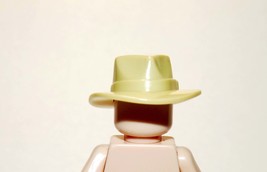 Minifigure Tan Cowboy Fedora Hat For Toys - £1.85 GBP