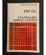 Hewlett-Packard HP-41C Standard Applications Manual 1981 00041-90366 Rev... - £8.41 GBP