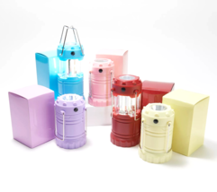 BrightEase Set of 5 Mini Lantern Flashlights with Gift Boxes - PASTELS  (V37552) - £31.18 GBP