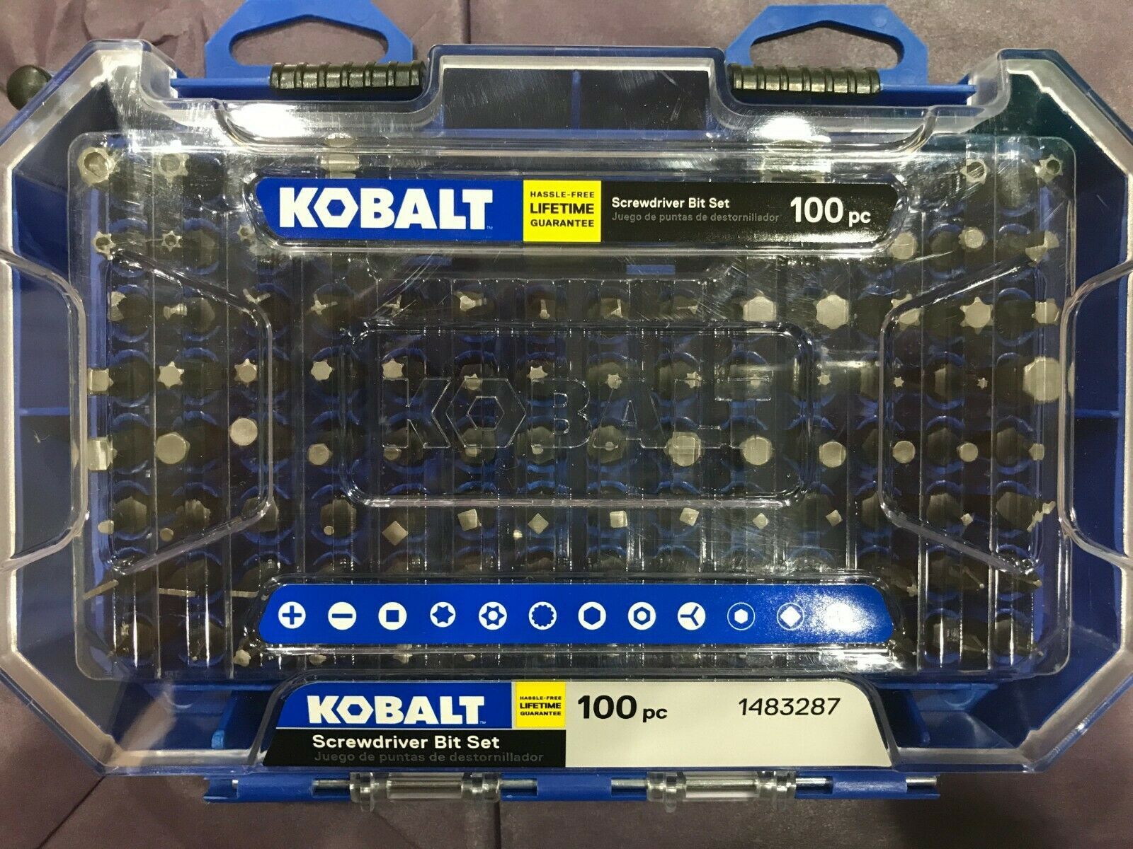 Kobalt  - 101464 - 100-Piece 1-in Steel Hex Shank Screwdriver Bit Set - $34.95