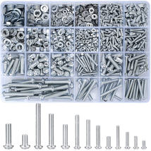 1080 Pcs Metric Screw, Bolt, Nut, and Washer Assortment Kit M3-M6 - £17.87 GBP