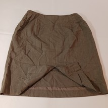 Jones New York Women's Brown Wool Blend Lined Pencil Pull-On Skirt Size 12 image 2