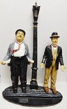 VTG Laurel &amp; Hardy PETER MOOK Sculpture Figure Lamp Post Signed &#39;97 Larg... - £466.02 GBP