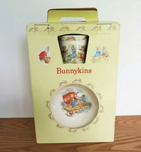 Royal Doulton bunnykins  4 pc children&#39;s place setting china set 1989 or... - £31.96 GBP