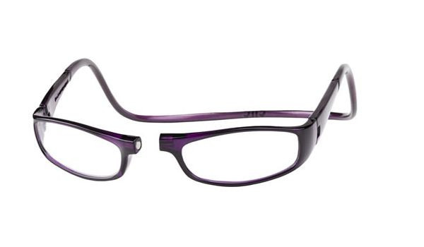 CliC +1.25 Diopter Magnetic Reading Glasses: Euro - Purple - $44.50