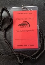OPRY GOSPEL MUSIC 2000 URBAN GOSPEL - EVENING CONCERT BACKSTAGE LAMINATE... - £11.97 GBP