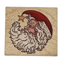 Rubber Stampede Cynthia Hart Santa Claus Profile Rubber Stamp Wood Mount - £13.53 GBP