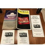 1999 Vtg Playbill Rent Carr Performing Arts Center Orlando FL Program Ep... - $26.86 CAD