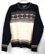 Vtg RETRO Robert Bruce Wintuk Acrylic Mens Ski Sweater Snowflake Design ... - $60.59