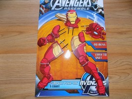 Disney Marvel Avengers Ironman Iron Man Pumpkin Push-Ins Decorating Kit Wood New - £9.62 GBP