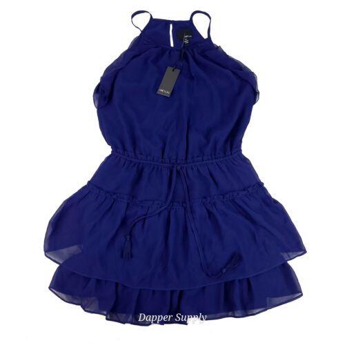 Primary image for Anthropologie Greylin Blue Tami Ruffle Mini Dress Sz Small New 