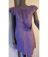 MICHELE NEGRI Purple Cotton Pique Dress Made in Italy Size 44 (Italy) 10... - £23.25 GBP