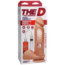 The D Perfect D Squirting 8&quot; With Balls Vanilla - $84.58