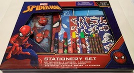 Marvel Spiderman Stationery Kids Toy Gift Set over 30 pcs School Supplie... - £7.96 GBP
