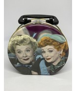 I Love Lucy &amp; Ethel Lunch Box Round Metal Vandor Two Sided - $33.66 CAD
